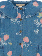 Giubbino per bambina Konges Sløjd denim con stampa fragole all-over KS104968 SUN KONGES SLOJD 