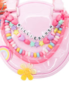 Borsa per bambina Billieblush rosa con tracolla a perline U22045 46N BILLIEBLUSH KIDS 