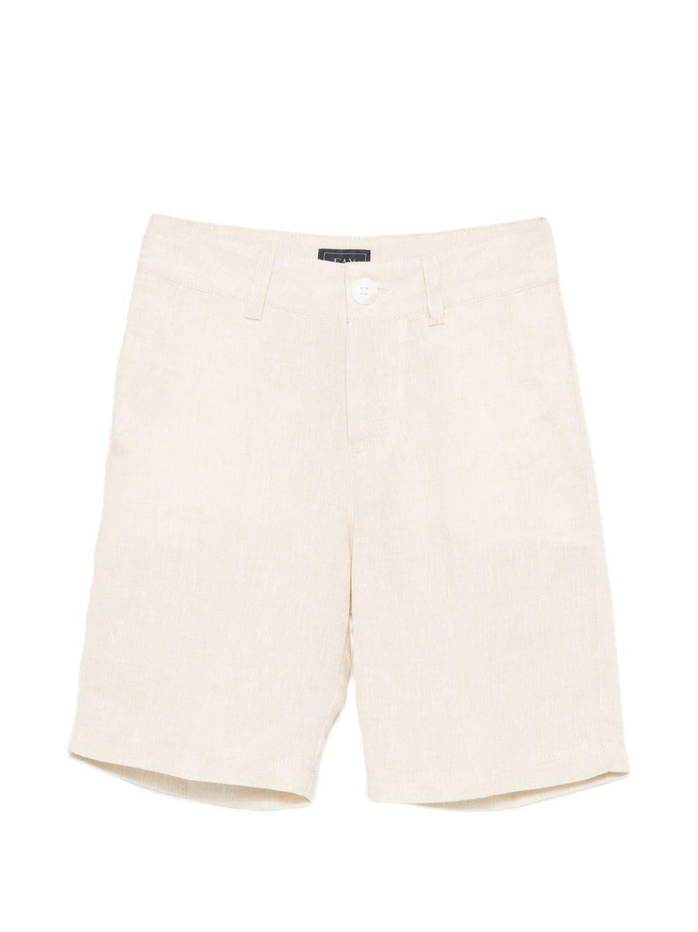Shorts per neonato Fay Kids beige con tasche posteriori a filetto FY6P99 I0318 109 FAY KIDS 