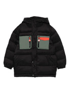 Giubbino per bambino Stella McCartney Kids nero con design trapuntato TX2Q27 Z0536 930 STELLA McCARTNEY KIDS 