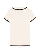Abito Elaine per bambina Bonpoint beige con scollo a V S05GDRK00020 903 BONPOINT KIDS 