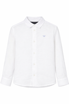 Camicia per bambino Emporio Armani Kids bianca in lino 8N4CJ9 3NEEZ 0100 EMPORIO ARMANI KIDS 