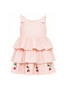 Abito per bambina Konges Slojd beige con motivo a righe rosse KS105344 AMOUR STRIPE KONGES SLOJD KIDS 