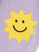 Cardigan per neonata Stella McCartney Kids viola con applicazione TX9000 Z1528 522 STELLA McCARTNEY KIDS 