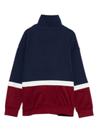Felpa per bambino Fendi Kids blu con applicazione con numero JUH102 5V0 F1T45 FENDI KIDS 