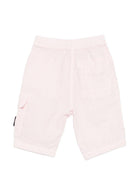 Shorts per bambino Stone Island Junior rosa con applicazione con logo L1S16L100001S0145 V0080 STONE ISLAND KIDS 