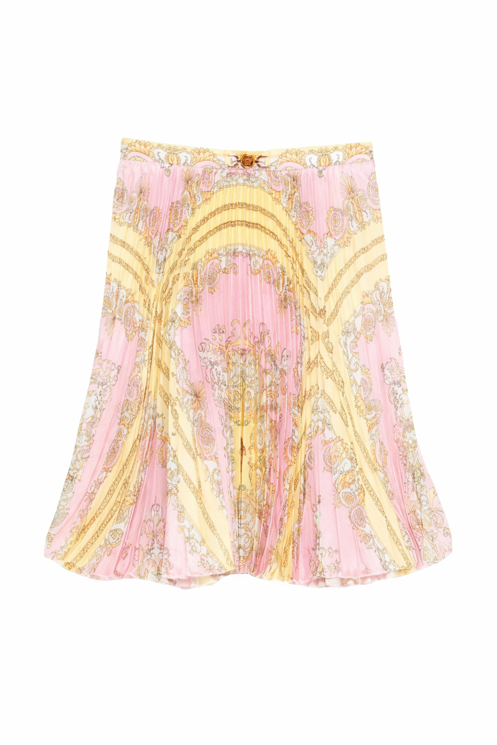 Gonna per bambina Versace Kids rosa con stampa barocca all-over 10181151A17234 5Y590 VERSACE KIDS 