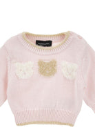 Completo per neonata Monnalisa Kids rosa con ricamo Teddy Bear 22H505 8060 0091 MONNALISA KIDS 