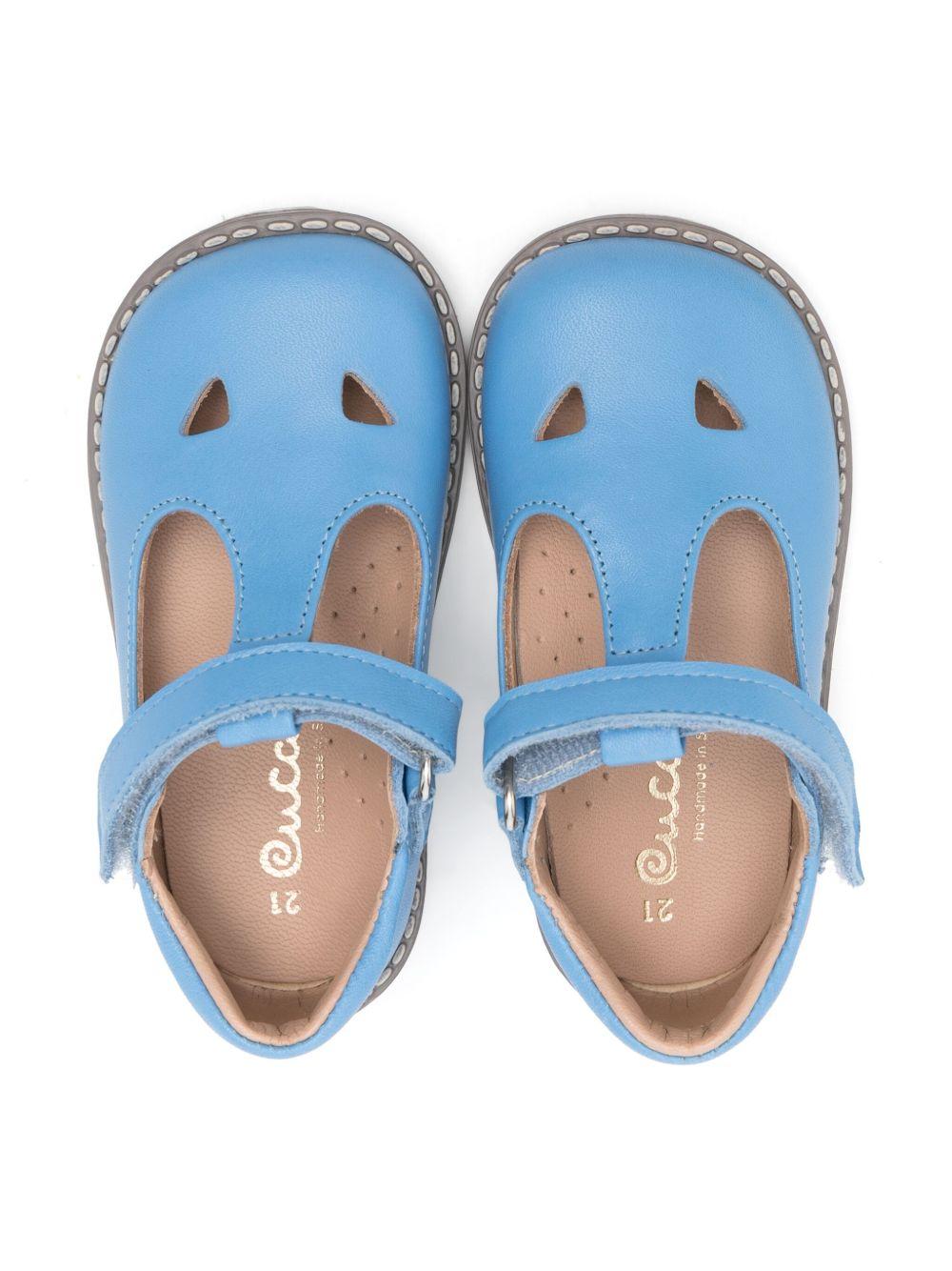 Scarpine per bambino Eli1957 azzurro con chiusura laterale a strappo 8865AJ TOUS Eli Kids 
