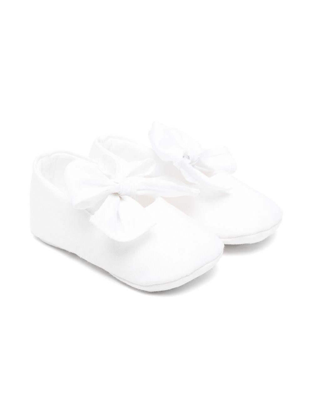 Ballerine con logo per neonato Il Gufo bianco con suola piatta P25SS103R0004 010 IL GUFO 