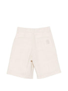 Shorts per bambino Eleventy Kids bege con passanti per cintura EY6P99 I0315 107 ELEVENTY KIDS 