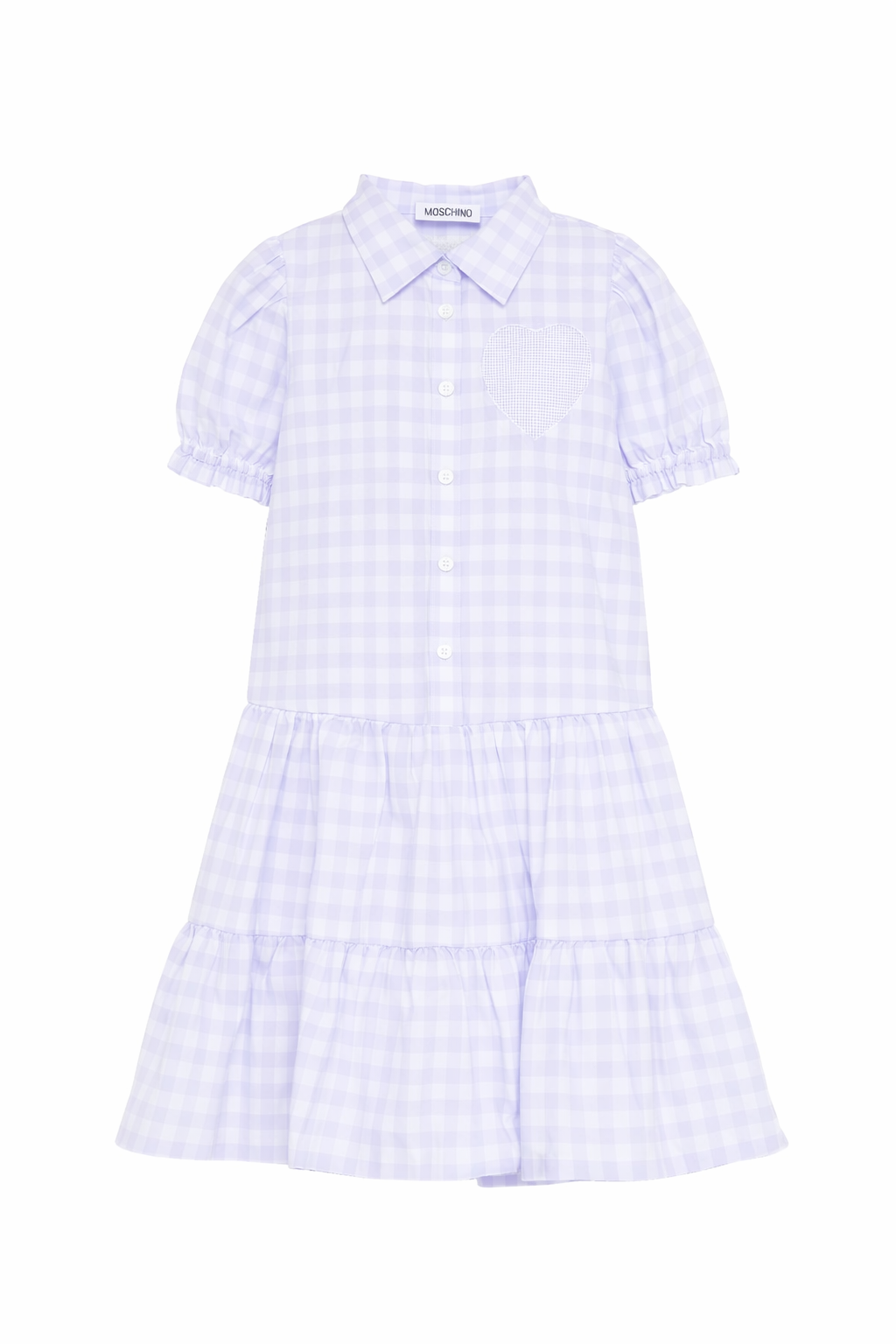 Abito per bambina Moschino Kids multicolore con dettagli arricciati HDV0HWN0N07 83661 MOSCHINO KIDS 
