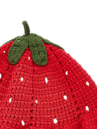 Cappello per neonata Monnalisa rosso con design a fragola 39G003 7030 0044 MONNALISA KIDS 