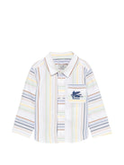 Camicia per neonato Etro kids bianca con motivo a righe GY5500 Z3654 101VE ETRO KIDS 