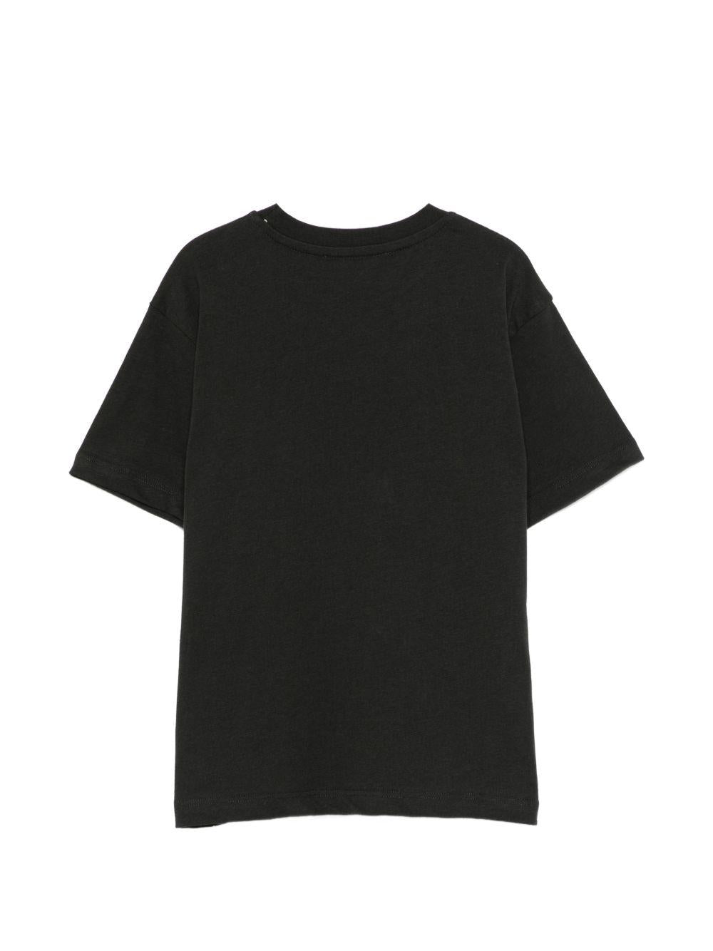 T-shirt per bambino MSGM Kids nera con stampa grafica S6MSJUTH222 MS040 MSGM KIDS 