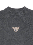 Maglione per neonato Donsje grigio con ricamo koala 3040204 00146 DONSJE 