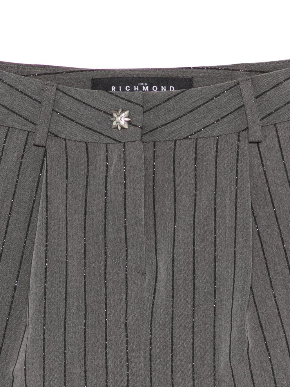 Gonna per bambina John Richmond Junior grigia con dettagli decorativi RGP26043MG GREY PINSTRIPE JOHN RICHMOND JUNIOR 