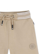Shorts per neonato Boss Kids marrone chiaro con vita a righe J52871 249 BOSS KIDS 