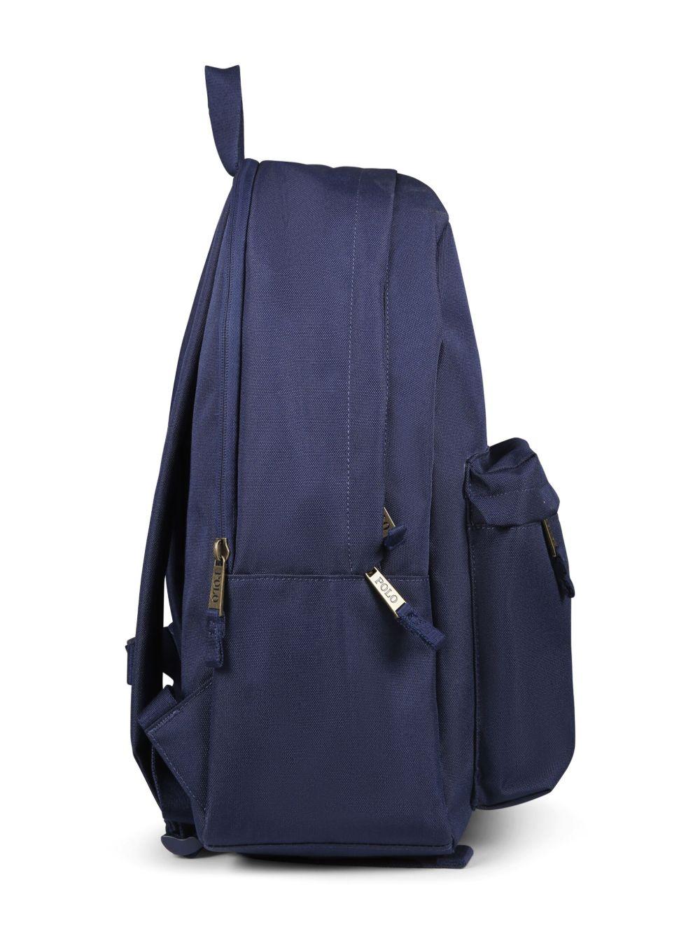 Zaino per bambini Polo Ralph Lauren Kids blu con ricamo Polo Bear 9AR149 BCV Ralph Lauren kids 