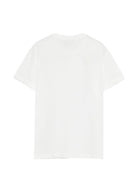 T-shirt per bambino Fendi Kids bianca con logo sul davanti JUI202 7AJ F0TU9 FENDI KIDS 