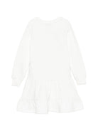 Abito per bambina Moschino Kids bianco con stampa grafica HDV0IBLCA83 10063 MOSCHINO KIDS 