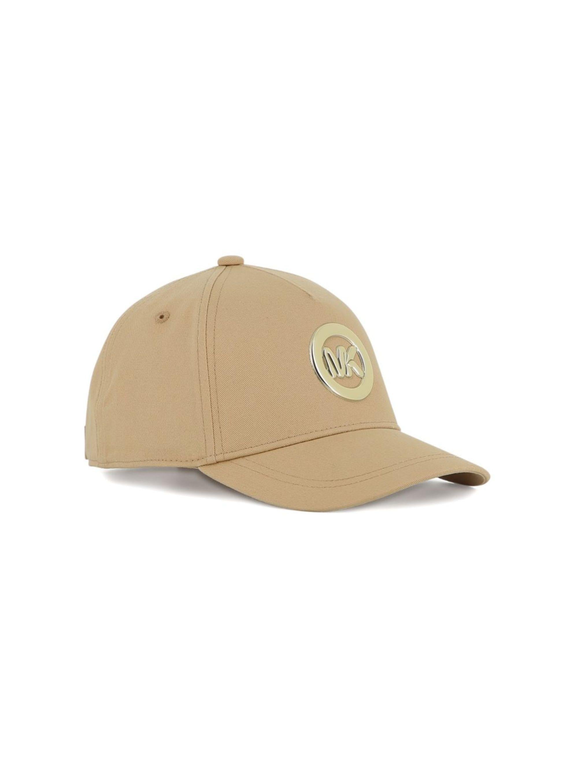 Cappello da baseball per bambina Michael Kors Kids beige con placca logo R30626 215 MICHAEL KORS KIDS 