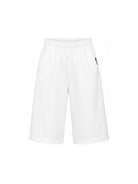 Pantaloni per bambina MSGM Kids bianchi con dettaglio logo S6MSJGPA129 001 MSGM KIDS 