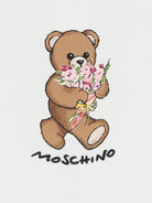 Abito per neonata Moschino Kids bianco con ruches MDV0DILFA06 10101 MOSCHINO KIDS 