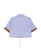 Camicia da donna Merci azzurra con stampa geometrica CAM034P VAR.1 MERCI 