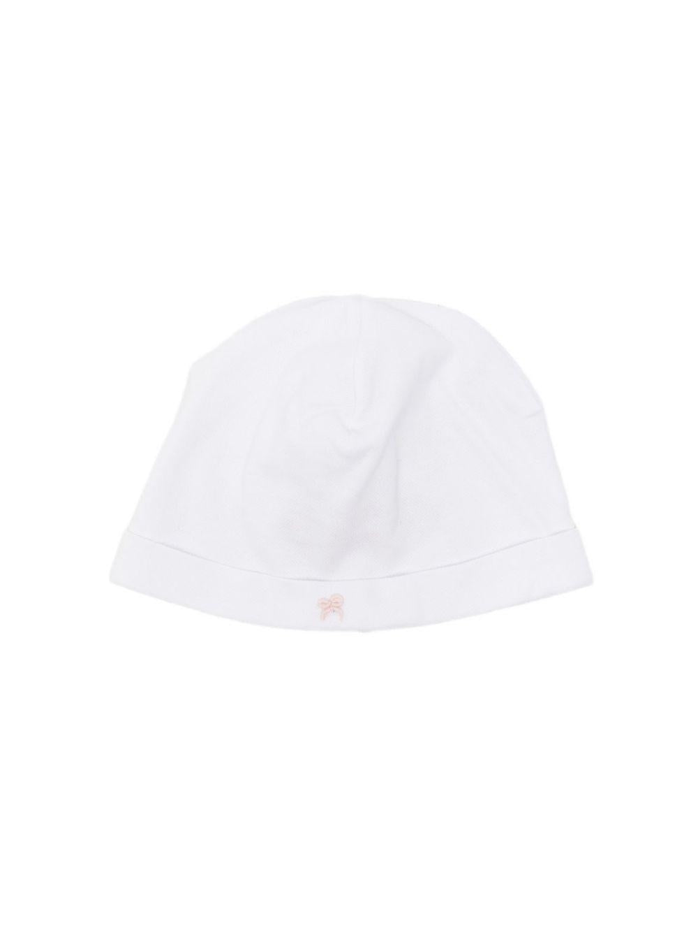 Cappello per neonata La Stupenderia bianco con dettaglio fiocco 2TBCP54 N01PIN LA STUPENDERIA 