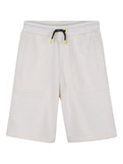 Shorts per bambino The Marc Jacobs Kids bianchi con toppa con logo posteriore W60788 N05 THE MARC JACOBS KIDS 