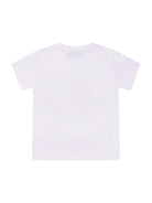 T-shirt per neonati Versace Kids bianca con stampa grafica sul davanti 10185701A17231 2W110 VERSACE KIDS 
