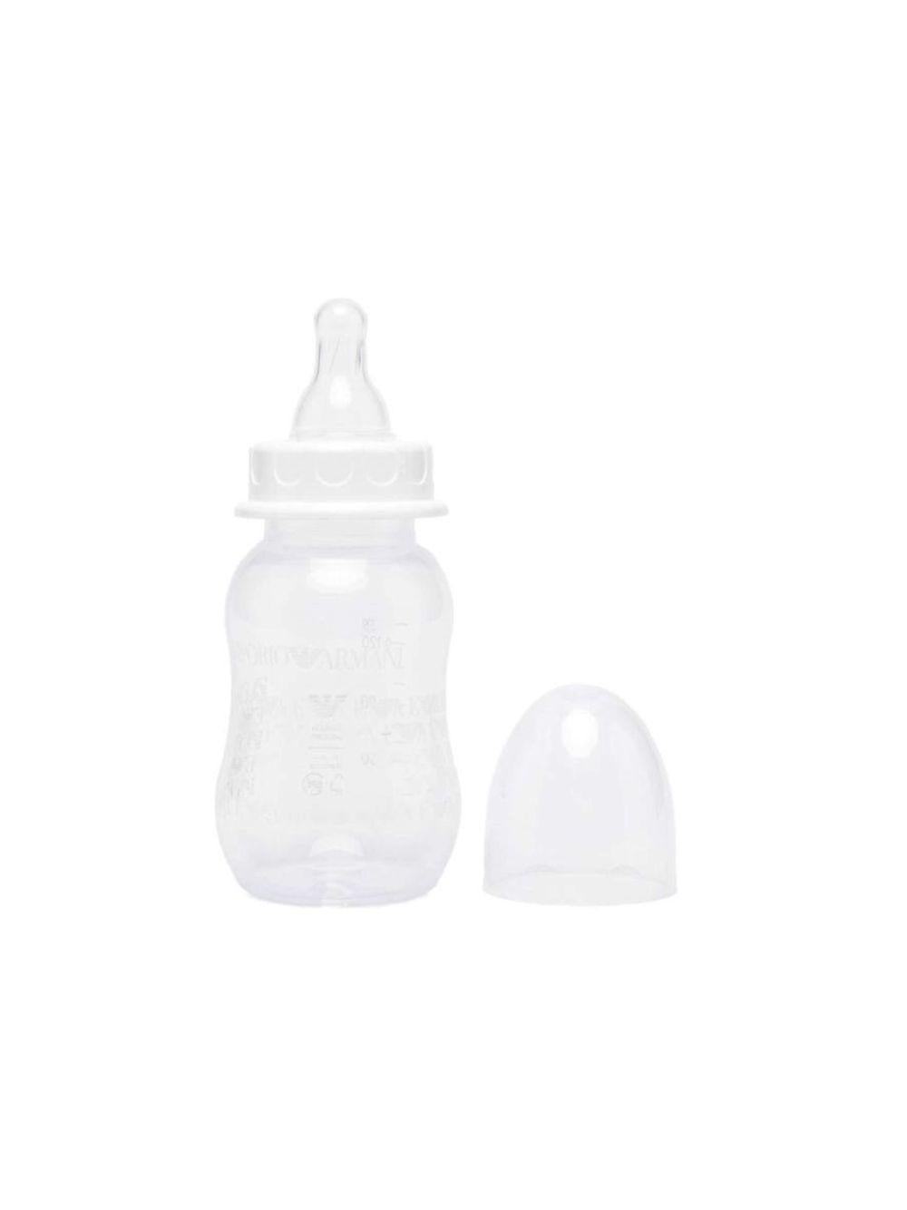 Set biberon per neonati Emporio Armani Kids bianco con stampa con monogramma 409173 CC919 00010 EMPORIO ARMANI KIDS 