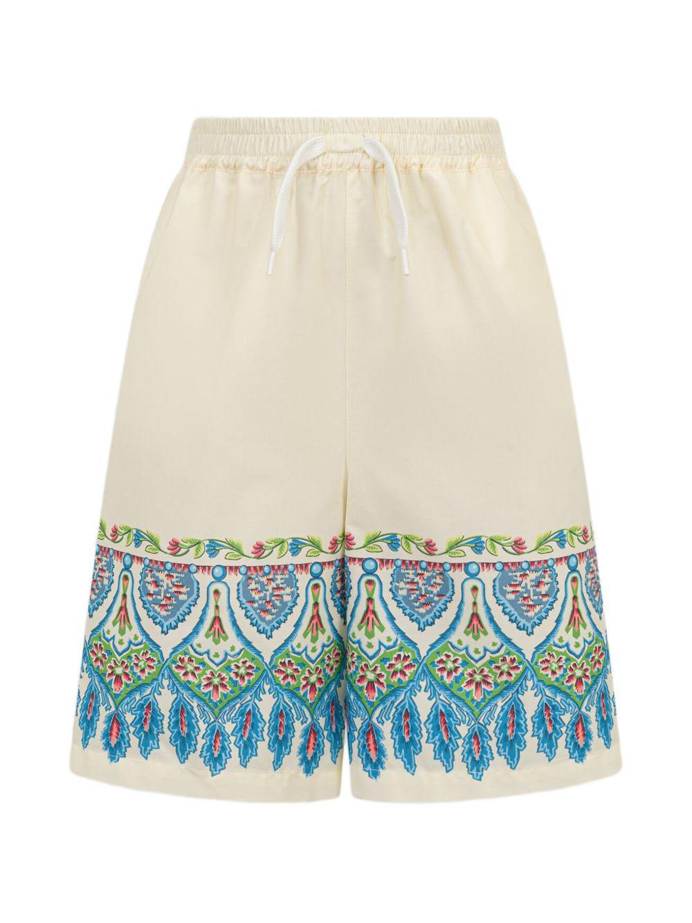 Shorts per bambino Etro Kids multicolore con ricamo Pegaso sul retro GY6Q89 P0601 106MC ETRO KIDS 
