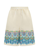 Shorts per bambino Etro Kids multicolore con ricamo Pegaso sul retro GY6Q89 P0601 106MC ETRO KIDS 