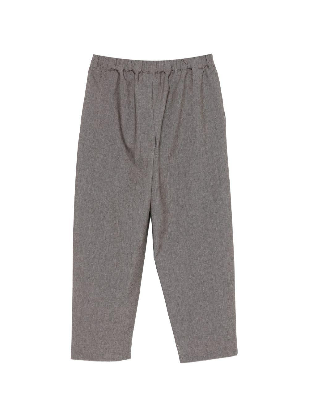 Pantaloni per bambino Douuod Kids grigio scuro con plissé DY6P81 I0321 808 DOUUOD KIDS 