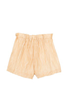 Shorts per bambina Douuod Kids toni  neutri con cintura elasticizzata DY6A39 M0079 239 DOUUOD KIDS 
