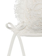 Cuffia per neonati Dolce & Gabbana Kids bianca con dettagli in pizzo L0EGC0 FLMKZ W0001 DOLCE & GABBANA KIDS 