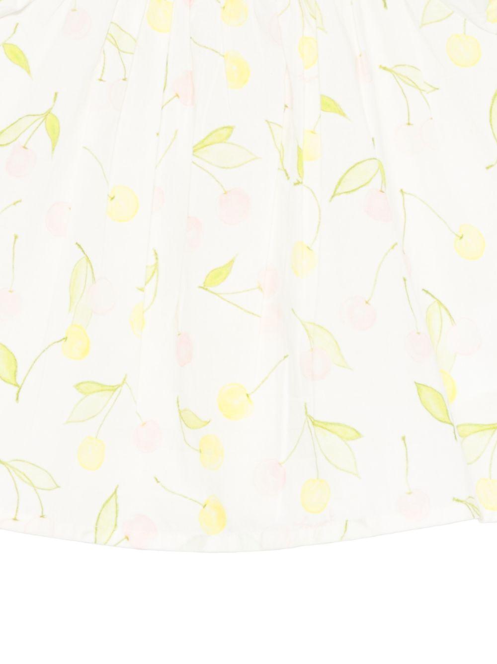 Camicia per neonata Bonpoint bianco con maniche arricciate S06XBLW00001 625 BONPOINT KIDS 