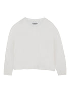 Cardigan per bambina Kenzo Kids bianco con ricamo Boke Flower K61312 117 KENZO KIDS 