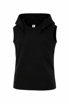 Felpa SL per bambino Rick Owens Kids nera con cappuccio BG01F3162FP 09 RICK OWENS KIDS 
