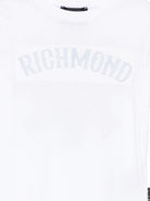 T-shirt per bambino John Richmond Junior bianca con dettaglio logo RBP26077TS WHITE JOHN RICHMOND KIDS 