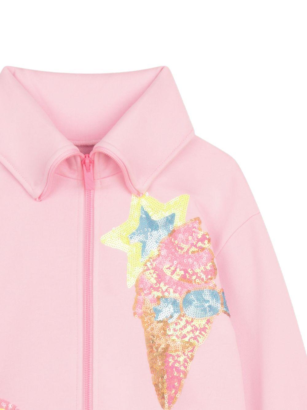 Felpa per bambina Billieblush rosa con paillettes U21915 46N BILLIEBLUSH KIDS 