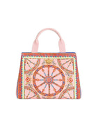 Borsa shopper DG per bambina Dolce & Gabbana Kids rosa in tela con stampa Carretto EB0116AX345 HF6CK DOLCE & GABBANA KIDS 