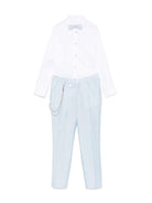 Completo tre pezzi per bambino Colorichiari azzurro con chiusura doppiopetto MJ508169 4608 50 COLORICHIARI 