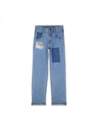 Pantalone per bambino The Marc Jacobs Kids blu orli arrotolati W60795 Z10 THE MARC JACOBS KIDS 