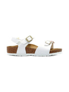 Sandali Rio per bambina Birkenstock Kids bianca con dettaglio applicazione fiore 1029561 WHITE BIRKENSTOCK KIDS 