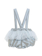 Shorts per neonata A'lapage azzurro con dettaglio fiocco sul davanti AL73B CELESTE A'LAPAGE KIDS 