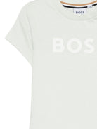 T-shirt per neonato Boss Kids verde chiaro con logo J52712 73K BOSS KIDS 