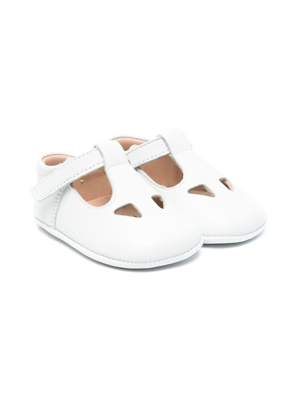 Scarpe primi passi per neonati Eli1957 bianche traforate 0375AL BLANCO Eli Kids 